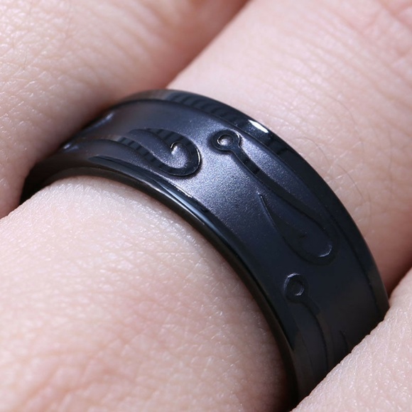 8mm Stainless Steel Ring Man Women Band - Picture 3 of 3